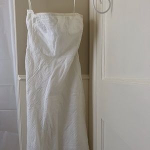 J Crew white A line summer dress